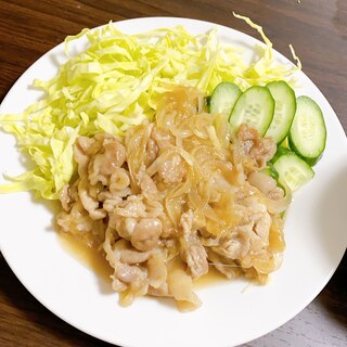 簡単！薄切り豚バラ肉の生姜焼き